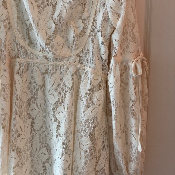 Free People Ruby Cream Lace Mini Dress - Picture 13 of 16